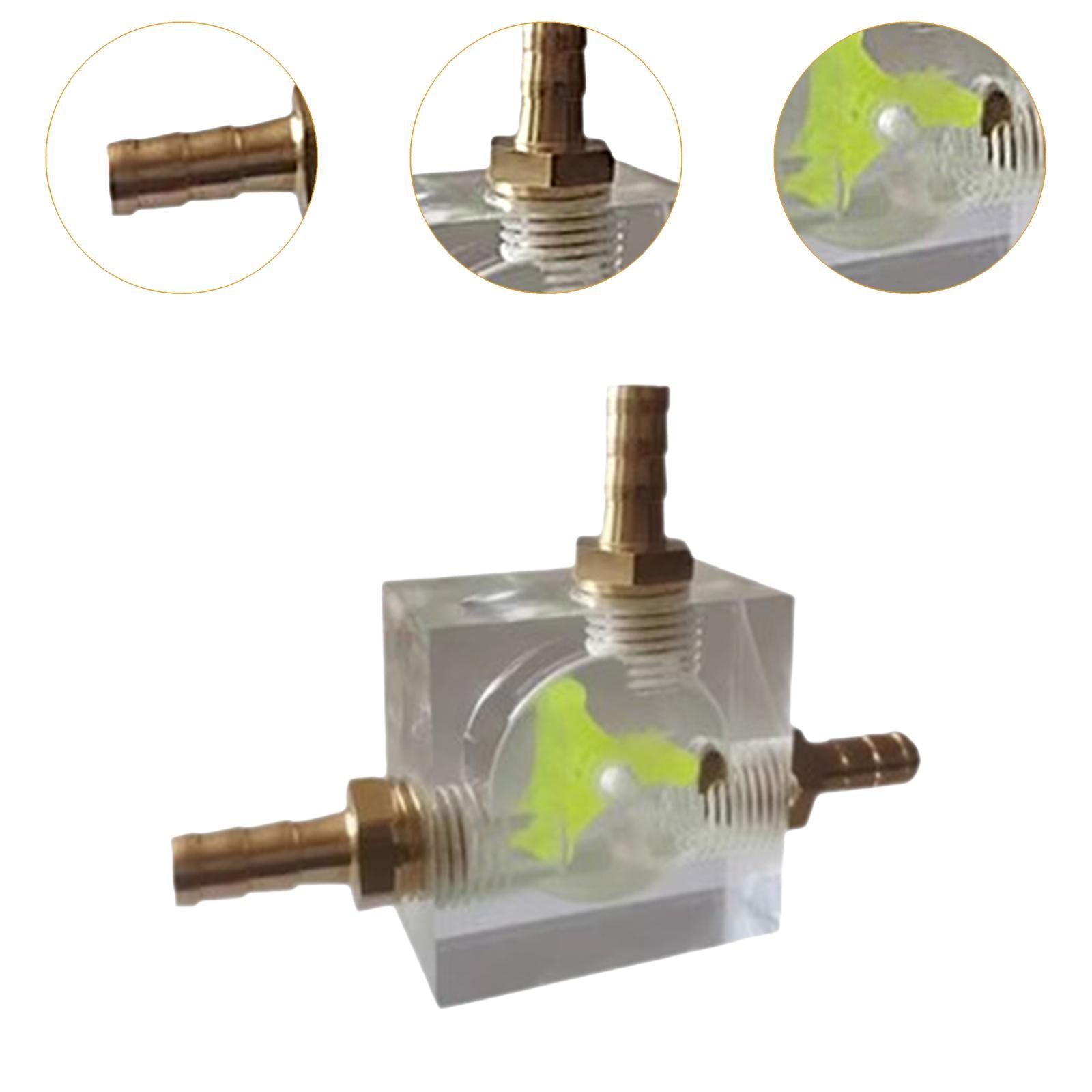 8mm Water Flow Indicator Acrylic Water Cooling System for PC Computer Laptop Type F
