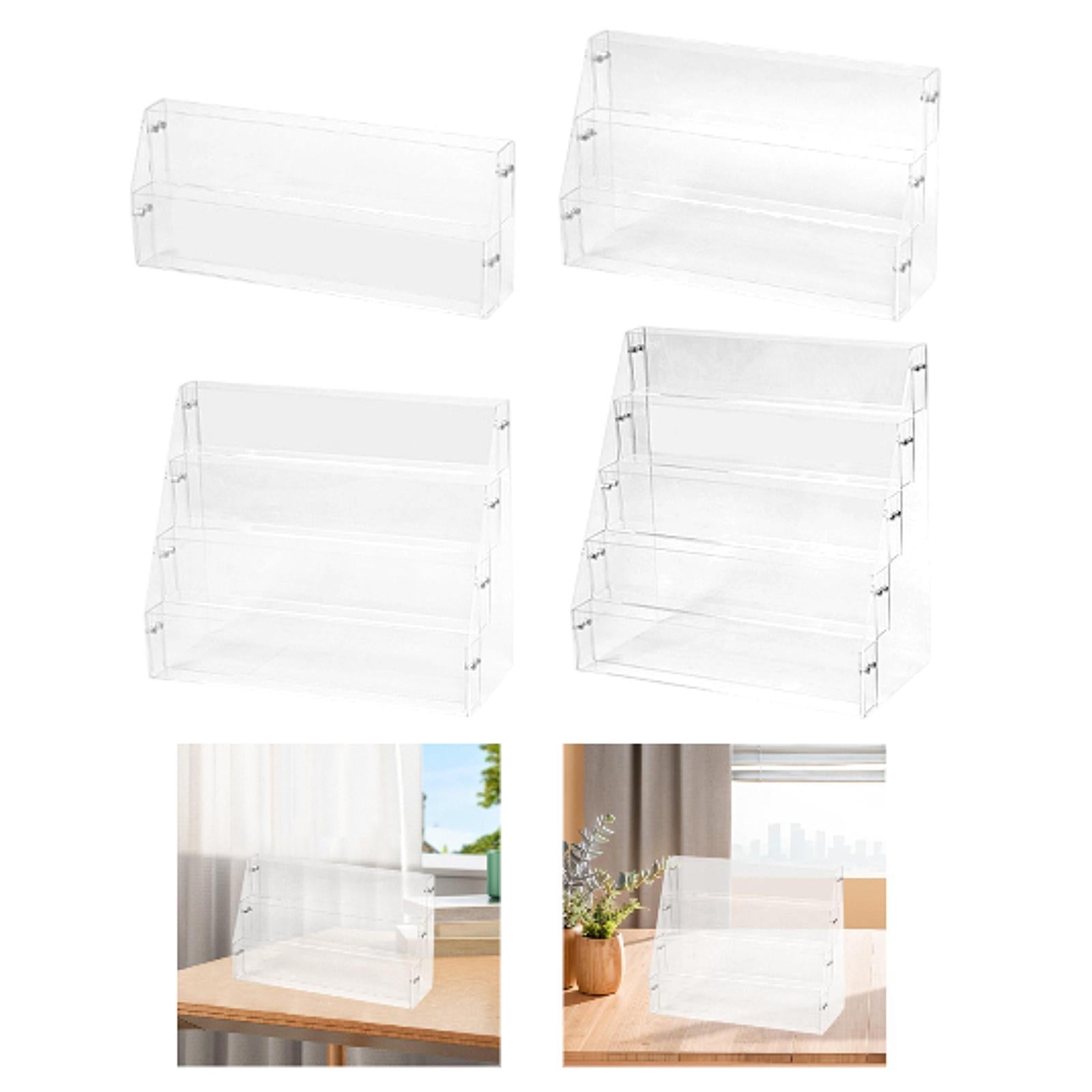 Acrylic Risers Display Versatile Cupcake Stand for Badges Mini Dolls Perfume 2 Tier