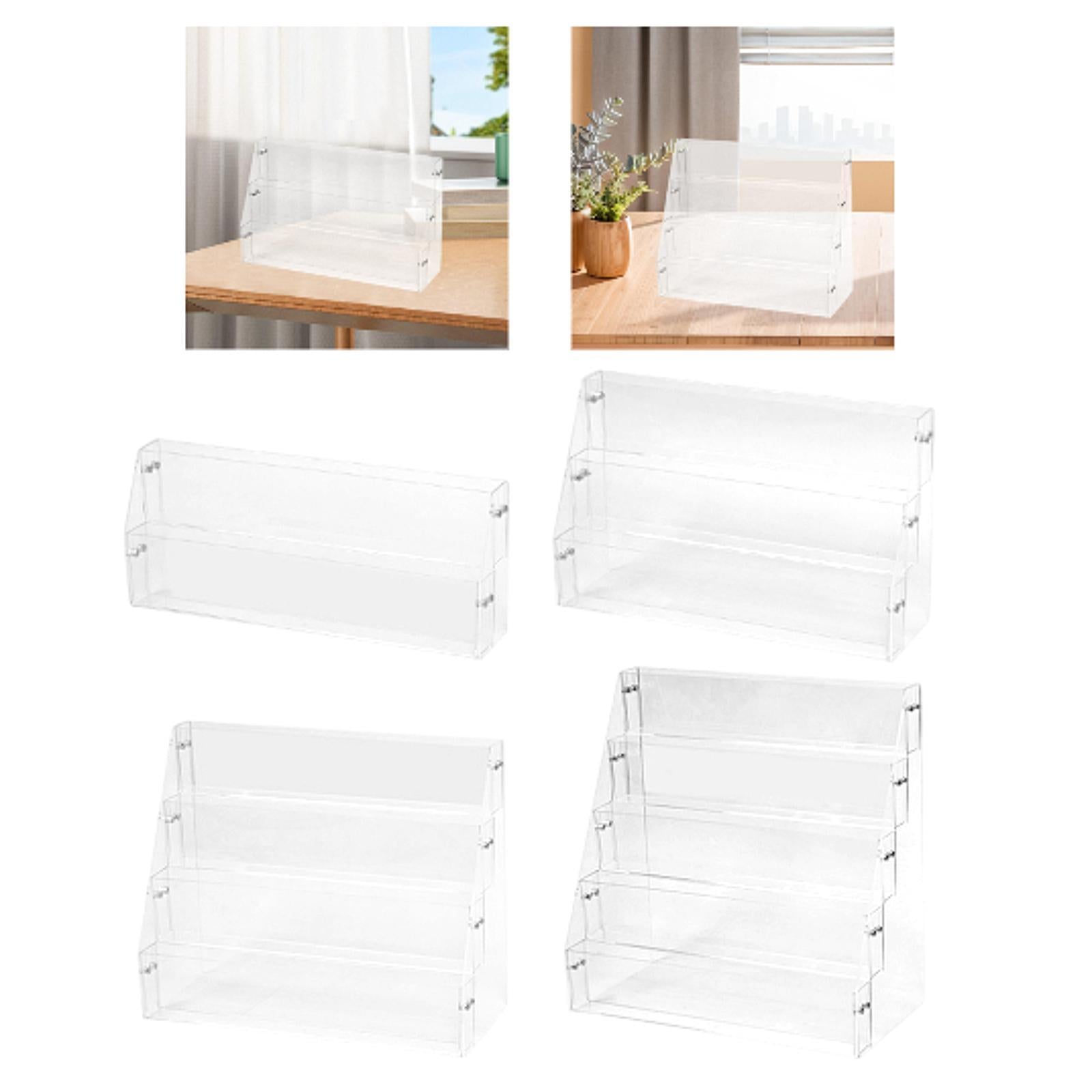 Acrylic Risers Display Versatile Cupcake Stand for Badges Mini Dolls Perfume 2 Tier