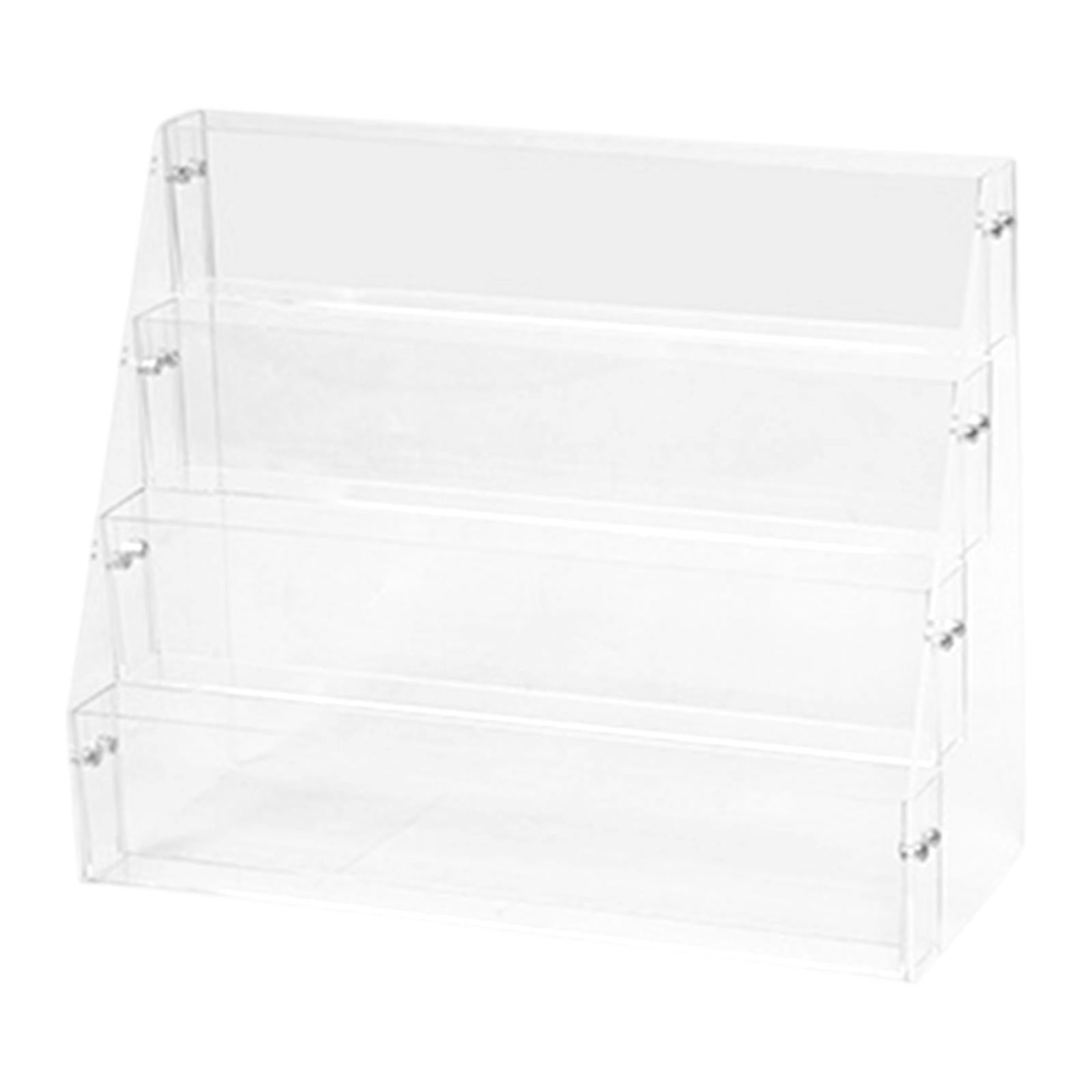 Acrylic Risers Display Versatile Cupcake Stand for Badges Mini Dolls Perfume 4 Tier