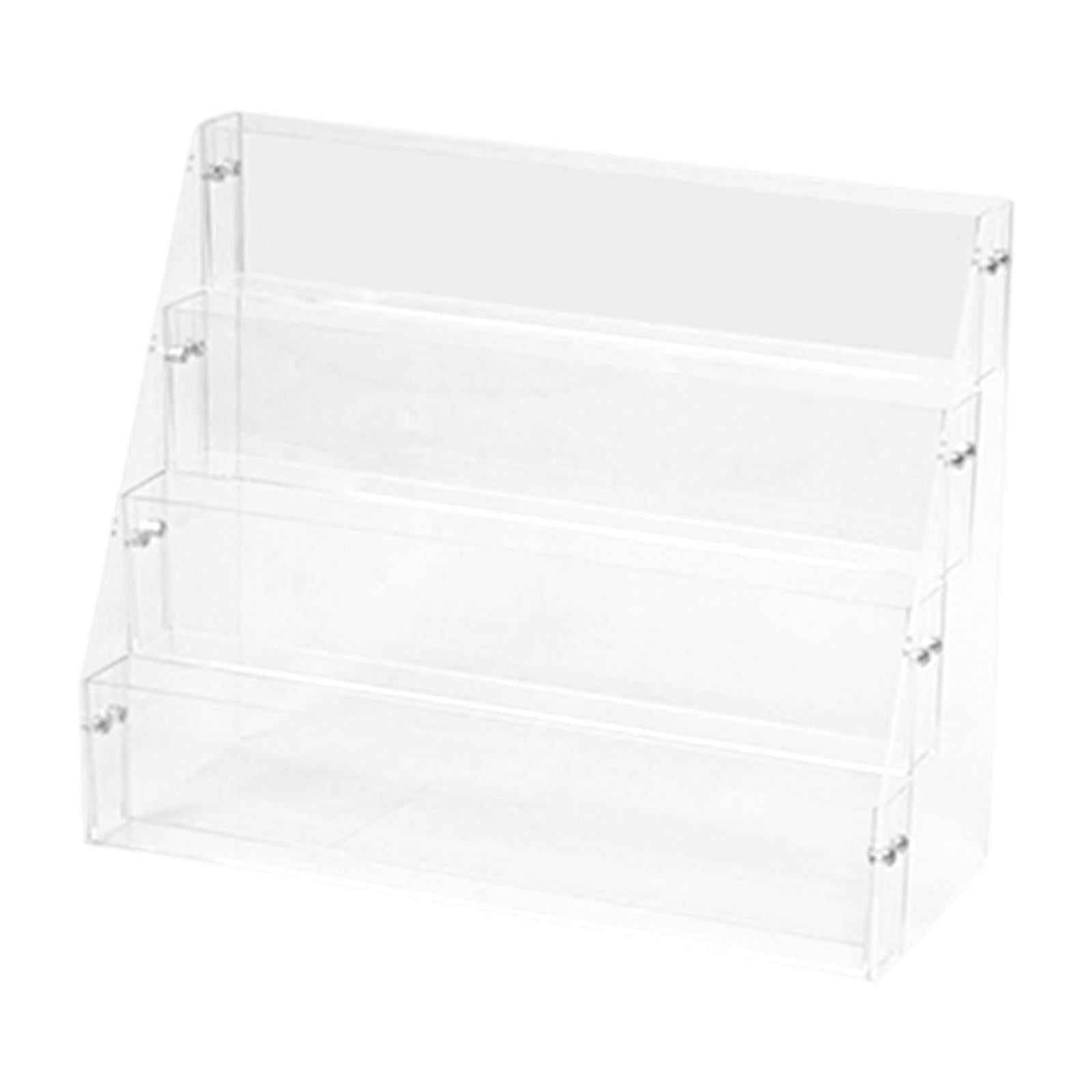 Acrylic Risers Display Versatile Cupcake Stand for Badges Mini Dolls Perfume 4 Tier