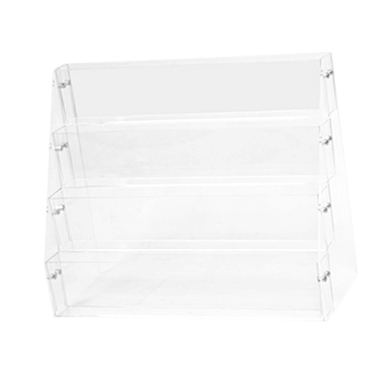 Acrylic Risers Display Versatile Cupcake Stand for Badges Mini Dolls Perfume 4 Tier