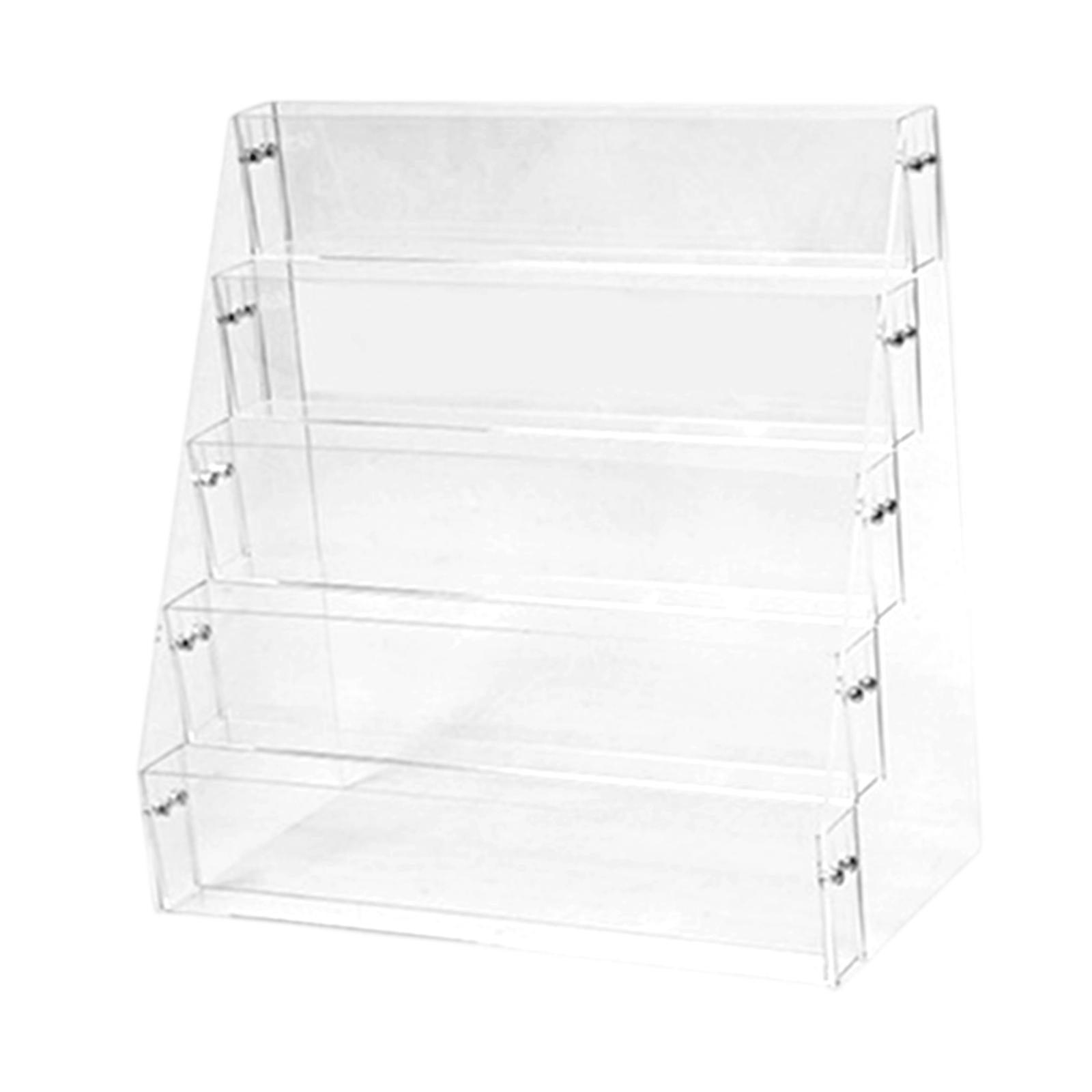 Acrylic Risers Display Versatile Cupcake Stand for Badges Mini Dolls Perfume 5 Tier