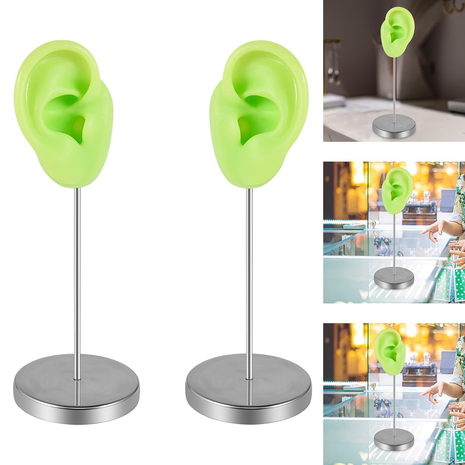 Earring Display Stand Jewelry Holder Teaching Tool Photos Silicone Ear Model Left