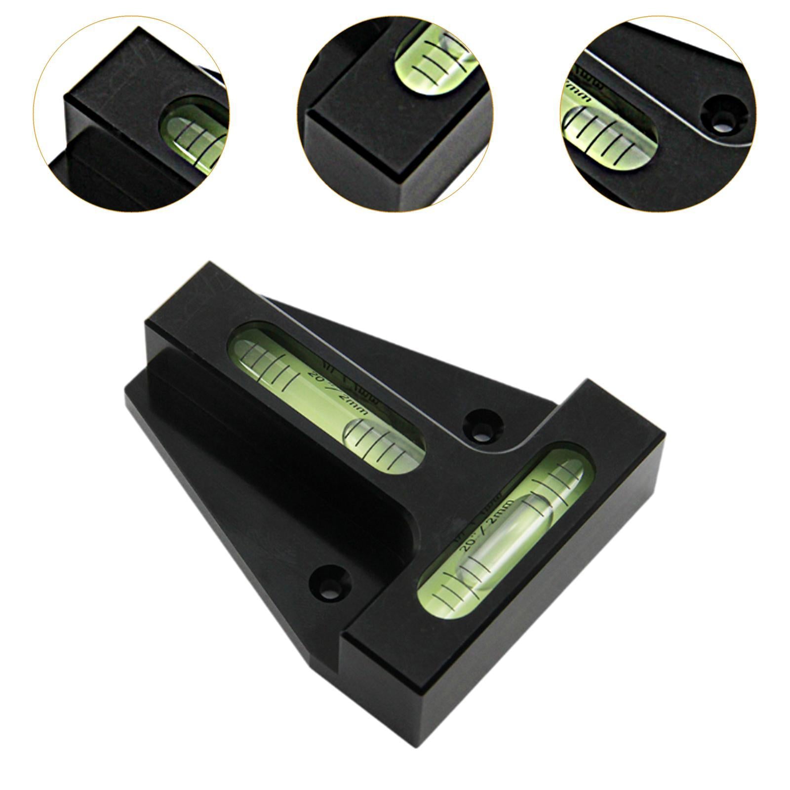 T-shaped Mini Level Portable Bubble Level for RV Carpentry Factory Machinery Luminous