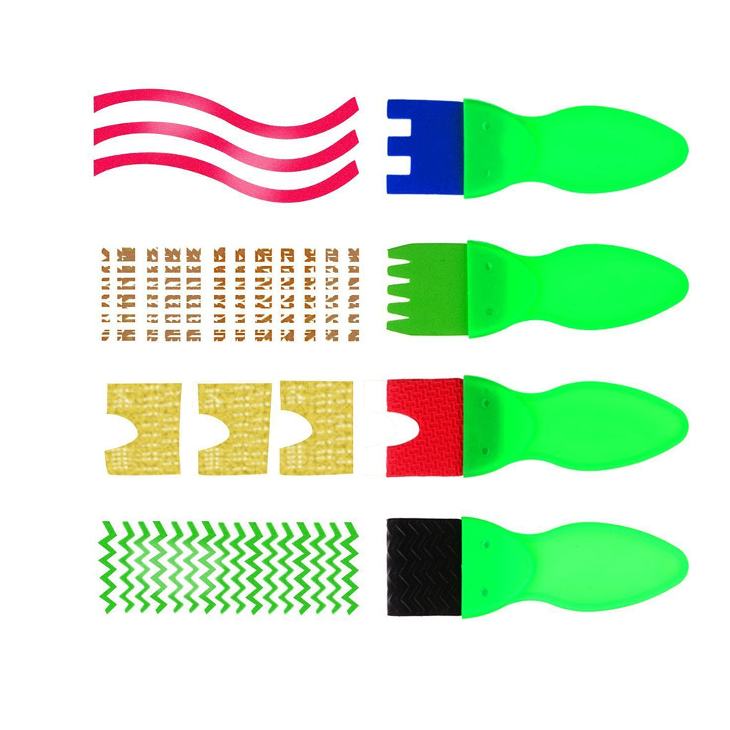 30Pcs Children's Kids Creative Sponge Paint Brushes Set Art Craft Painting