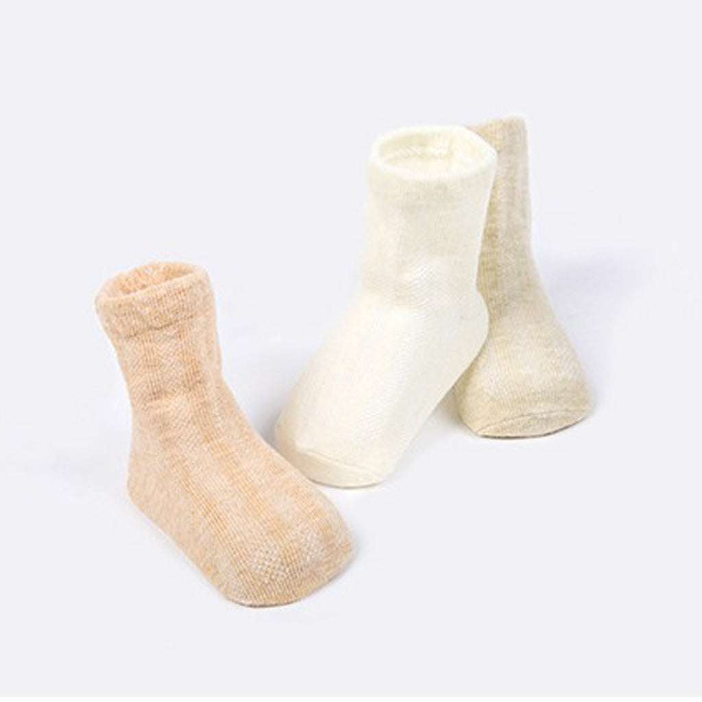 3 Pairs Summer Baby Girls Boys Socks Newborn Cotton Casual Socks 0-1T Plain