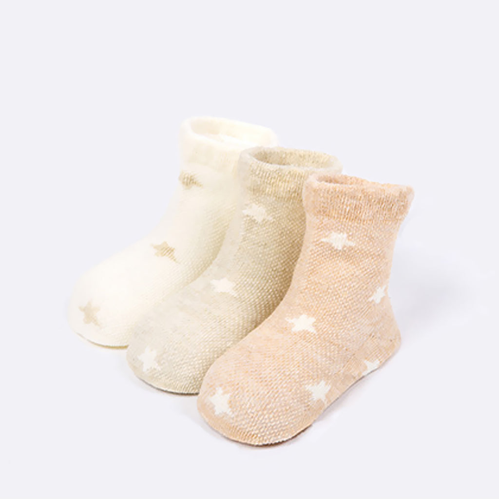 3 Pairs Summer Baby Girls Boys Socks Newborn Cotton Casual Socks 0-1T Star