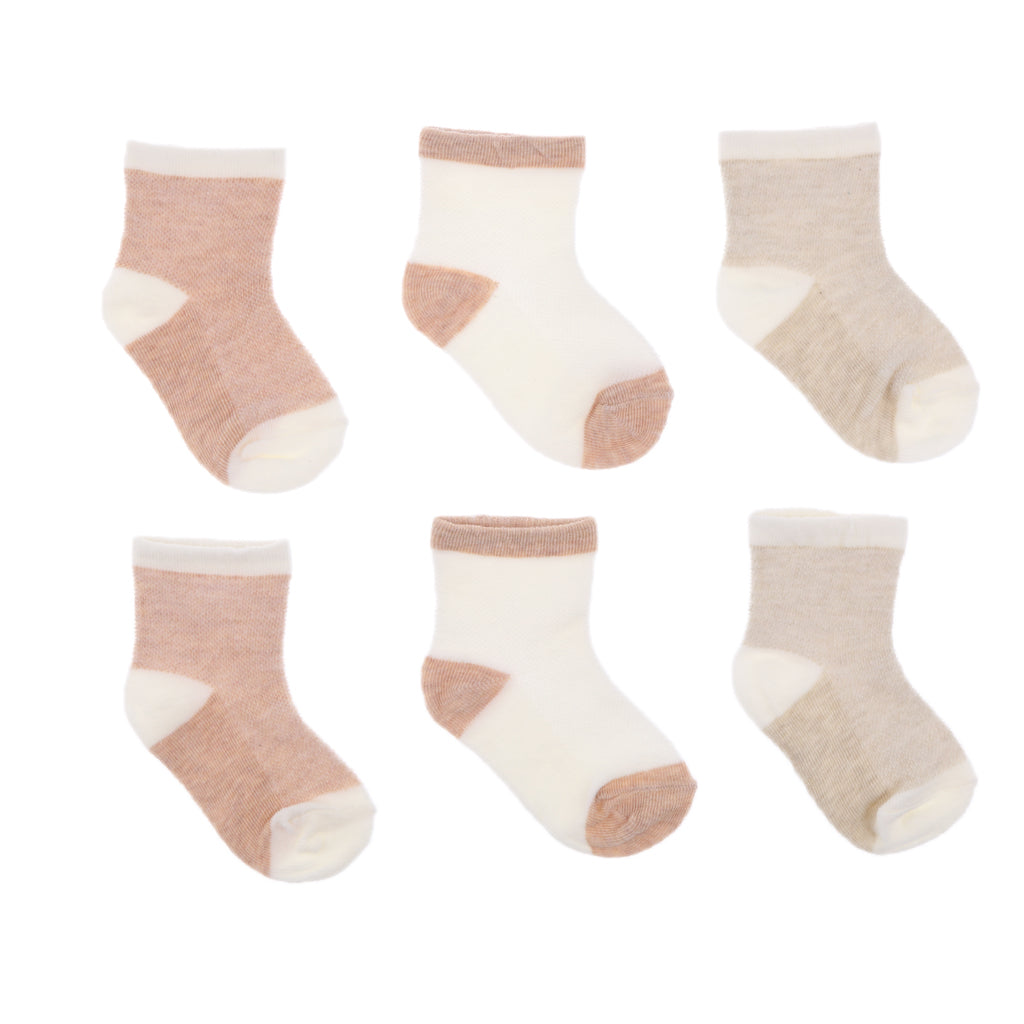 3 Pairs Summer Baby Girls Boys Socks Newborn Cotton Casual Socks 1-3T Color Block