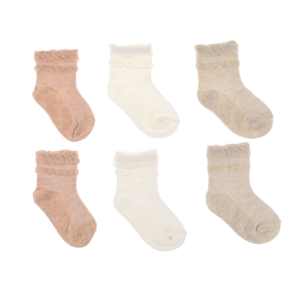 3 Pairs Summer Baby Girls Boys Socks Newborn Cotton Casual Socks 1-3T Bubble