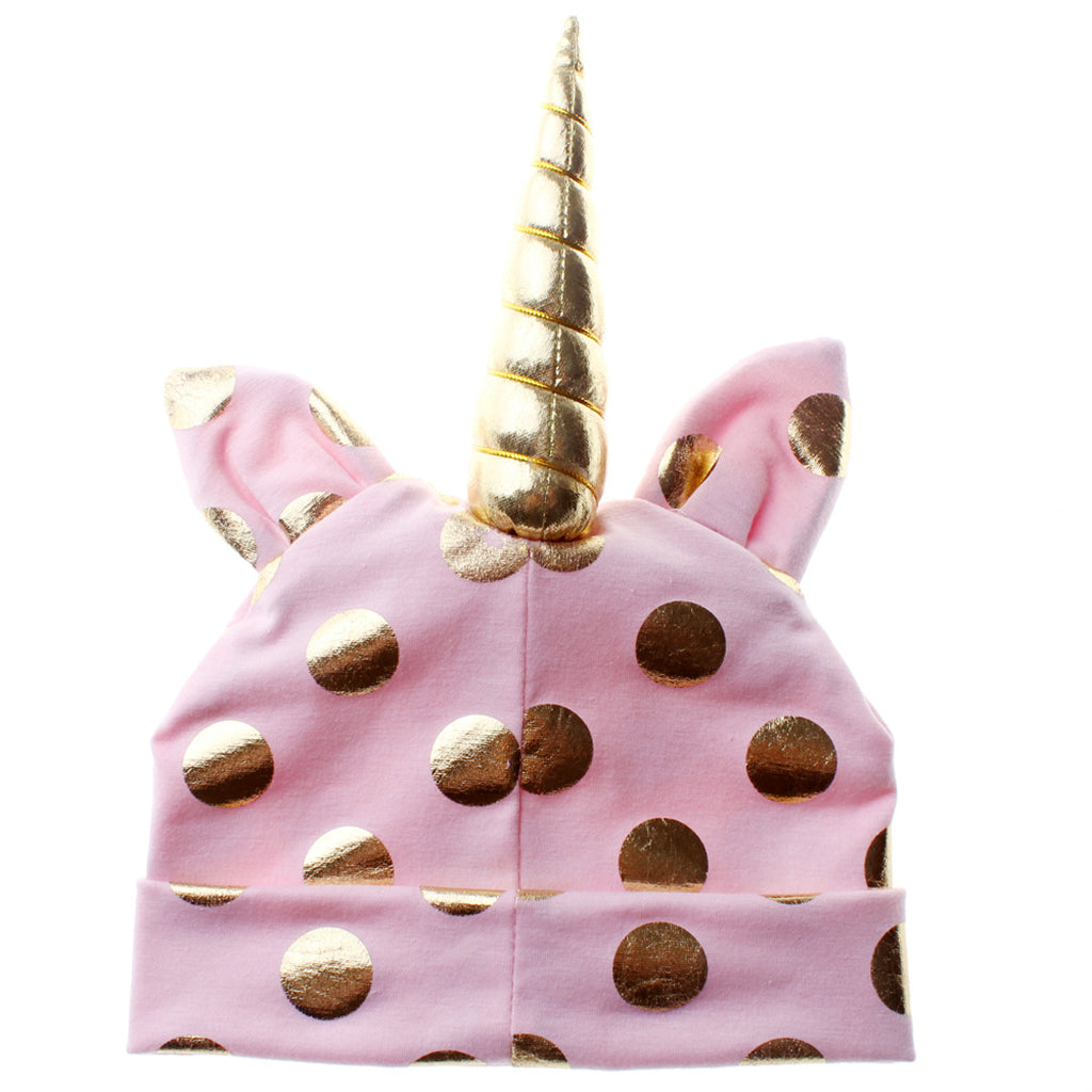 Baby Kids Summer Warm Unicorn Beanie Hat caps Pink