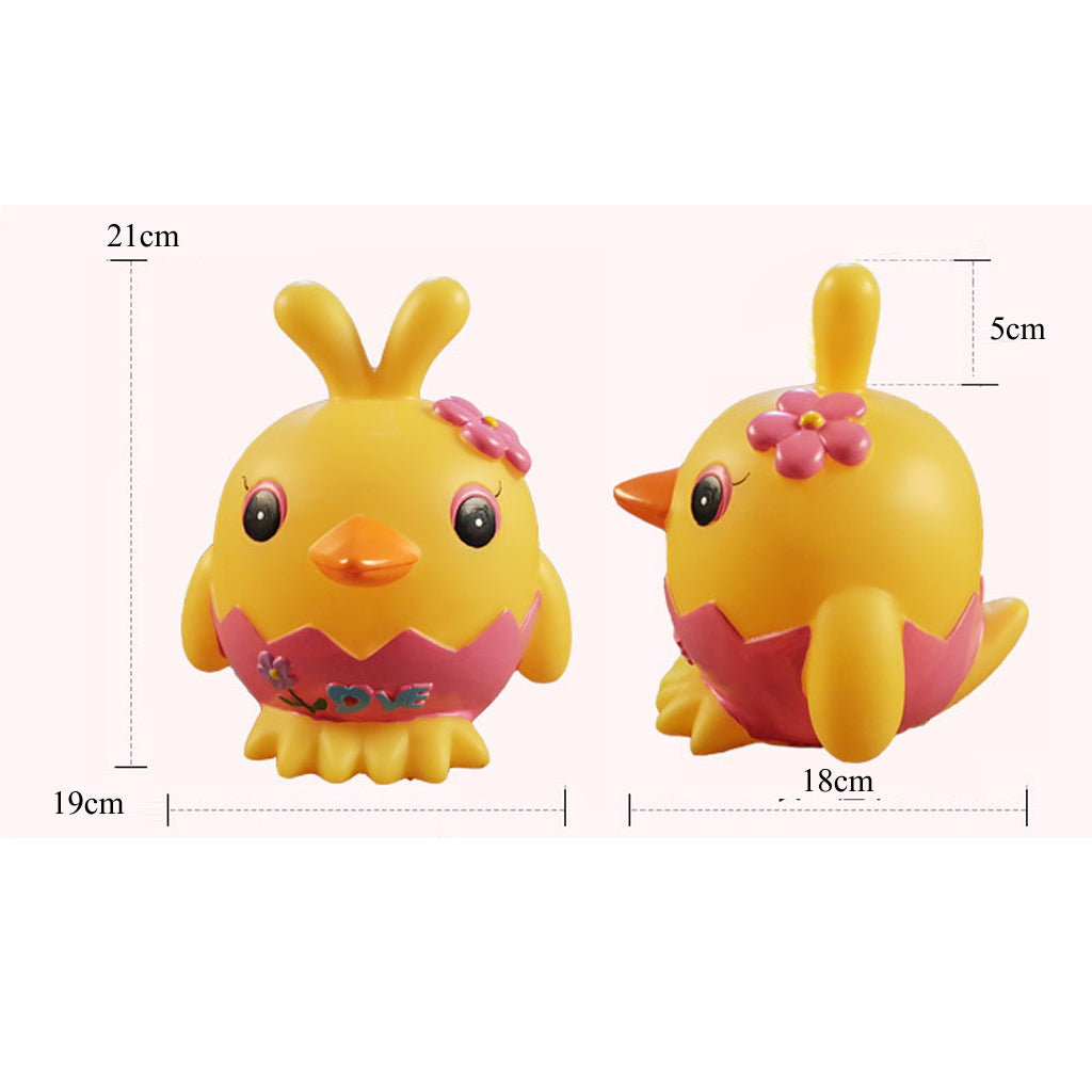 Cute Cartoon Piggy Bank Money box Saving Penny Box Yellow