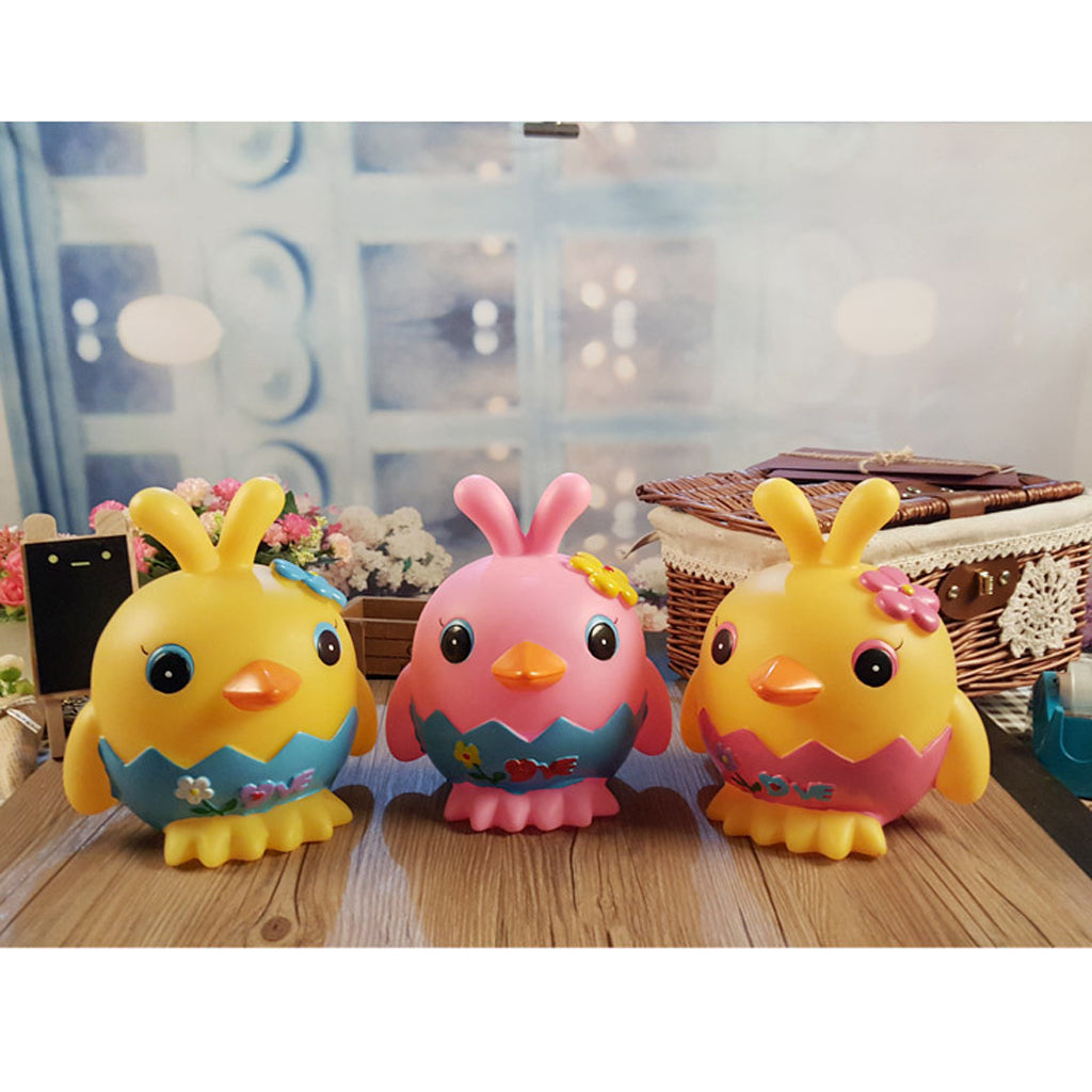 Cute Cartoon Piggy Bank Money box Saving Penny Box Yellow