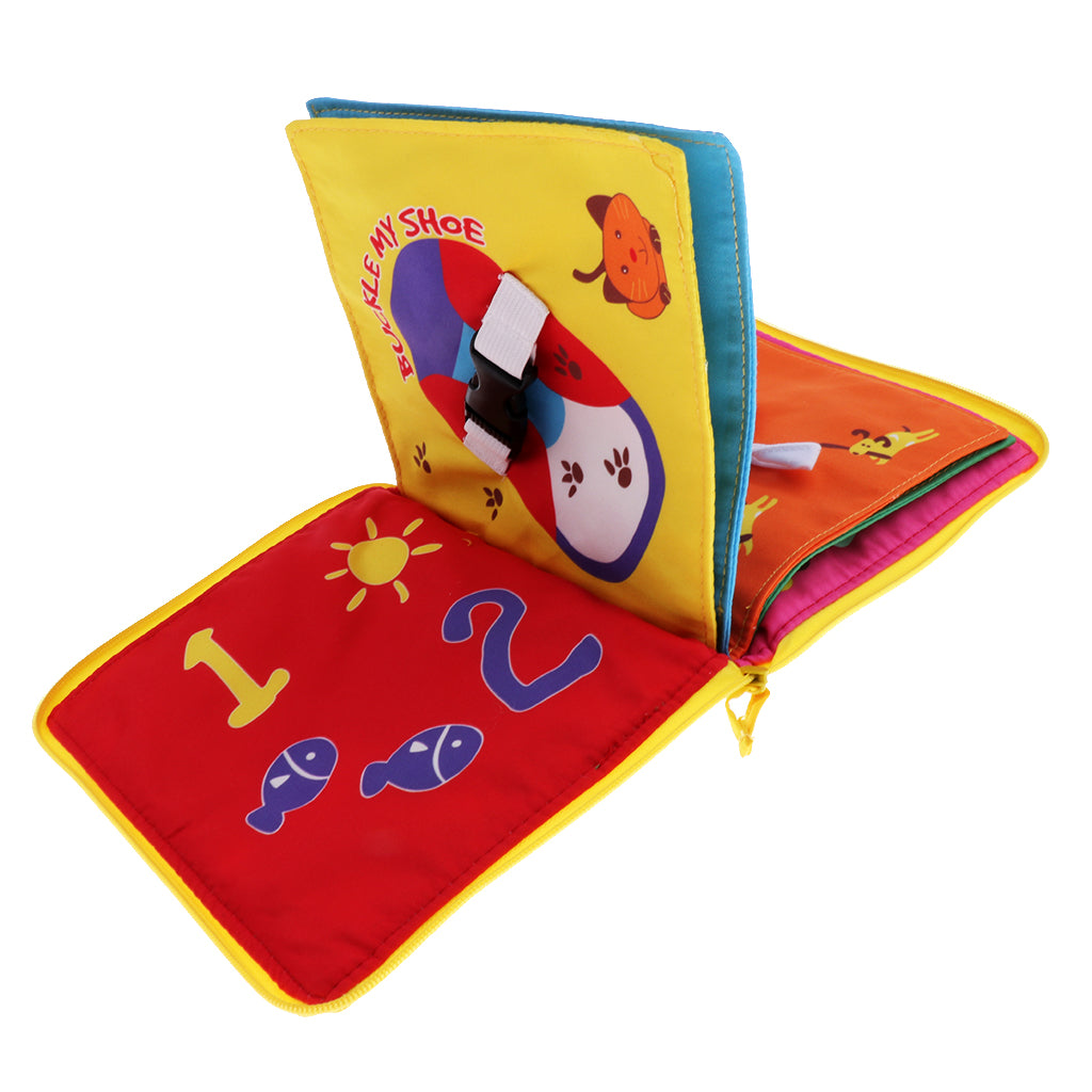 Soft Cloth Book Baby Toy Early Learning Education Animals Book Infant Toy Number