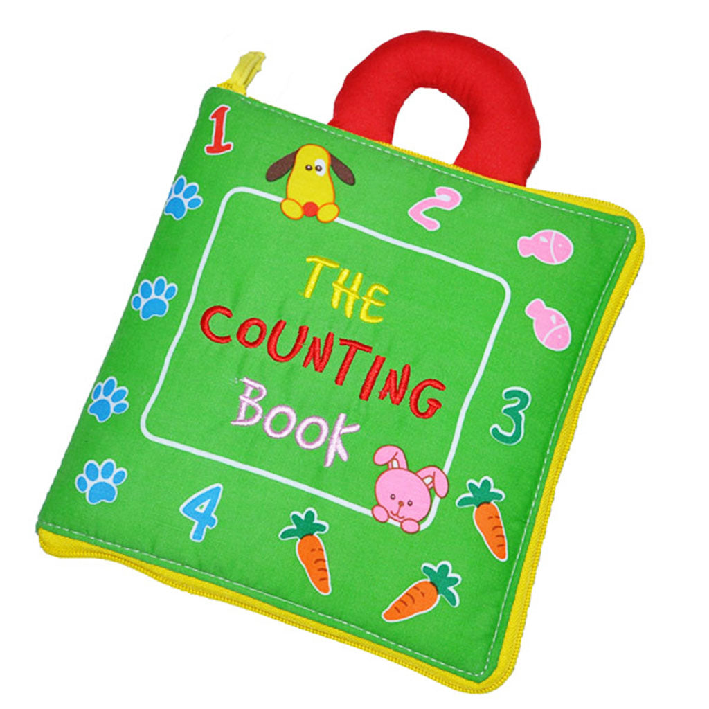 Soft Cloth Book Baby Toy Early Learning Education Animals Book Infant Toy Number