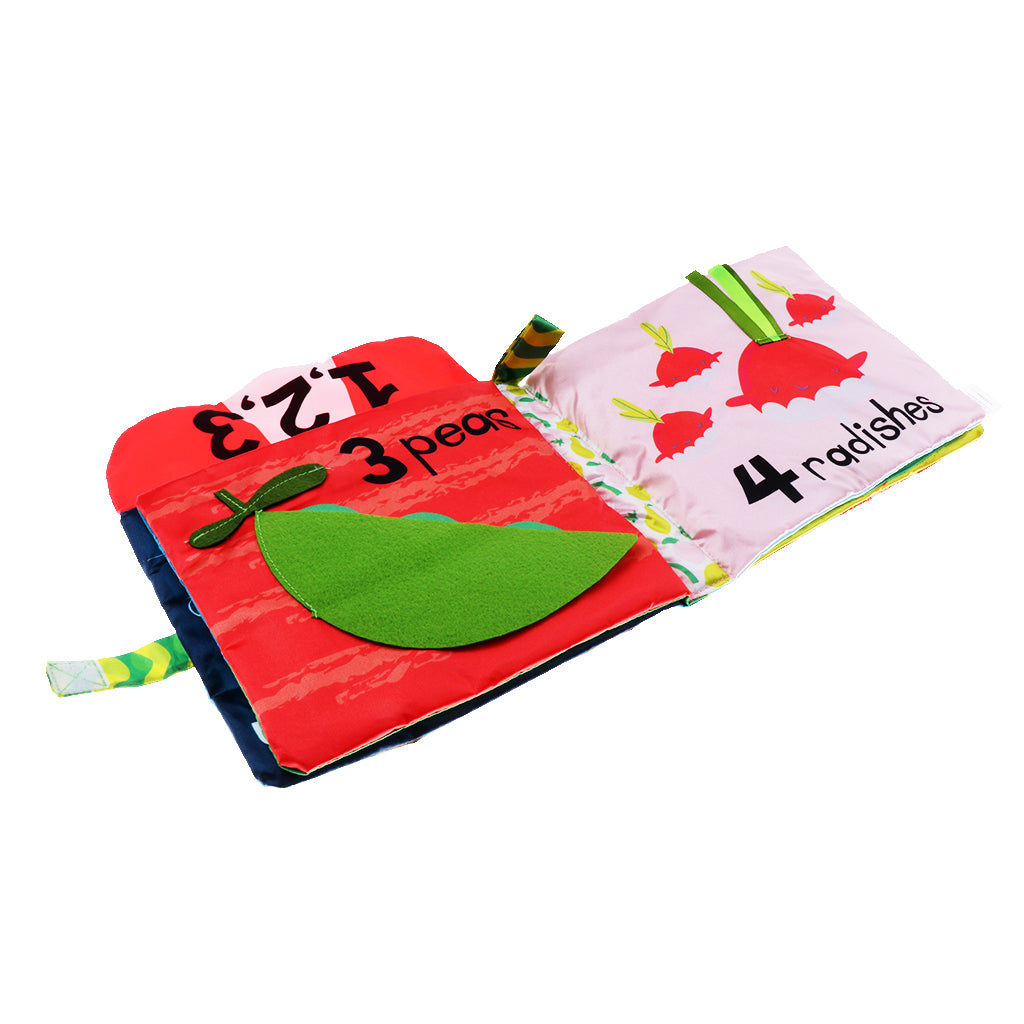 Baby Educational Intelligence Development Soft Cloth Cognize Book Toy Animal+Number