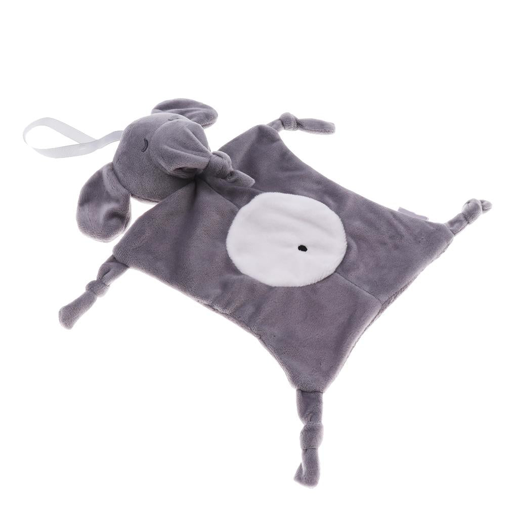 Soft Stuffed Animal Plush Blanket Baby Security Blankie Style 1-Elephant