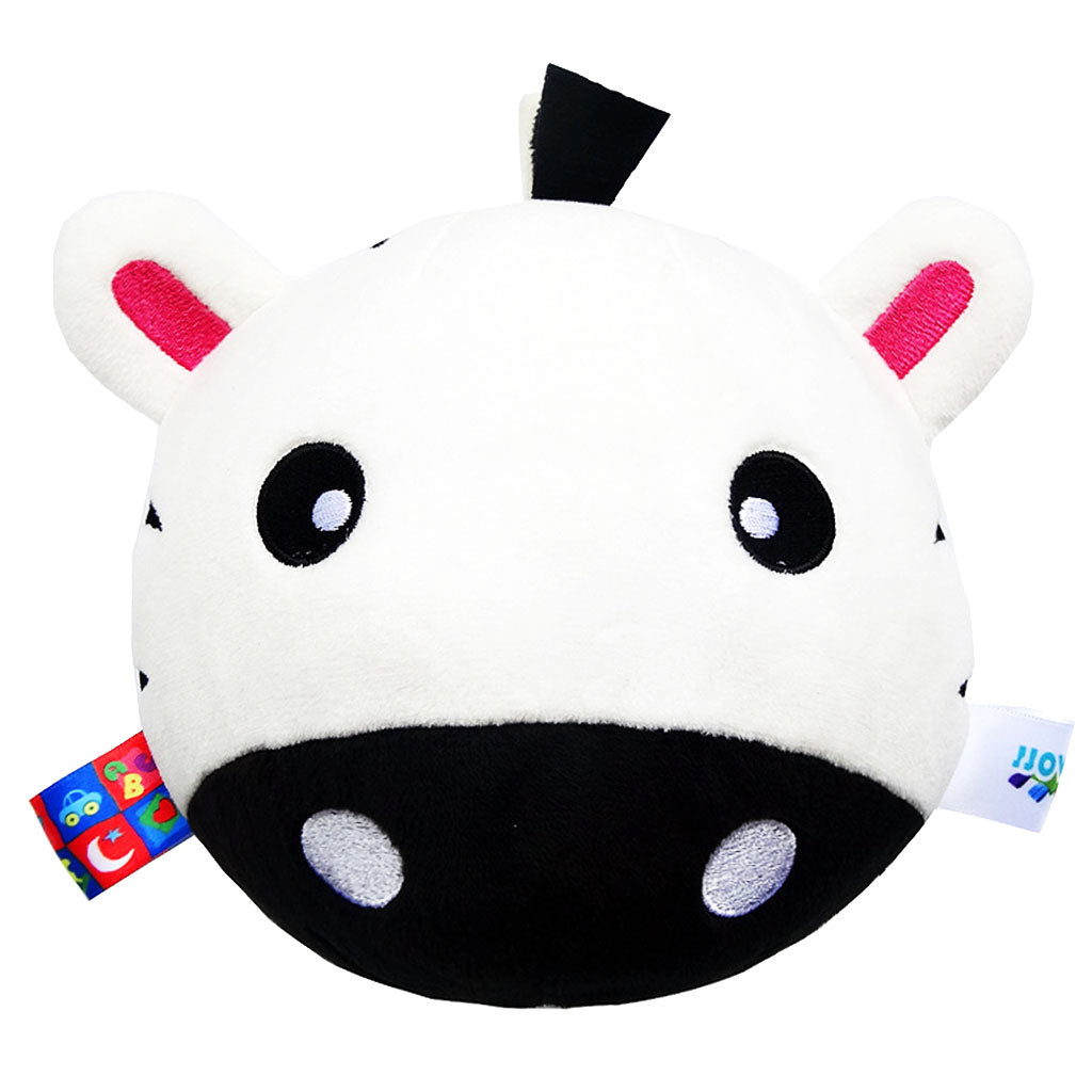 Baby Kids Wrist Hand Bell Rattle Plush Stuffed Educational Toy White cows