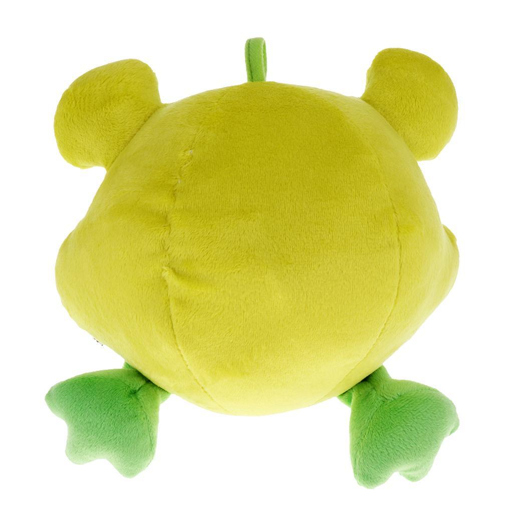 Baby Kids Wrist Hand Bell Rattle Plush Stuffed Educational Toy Frog