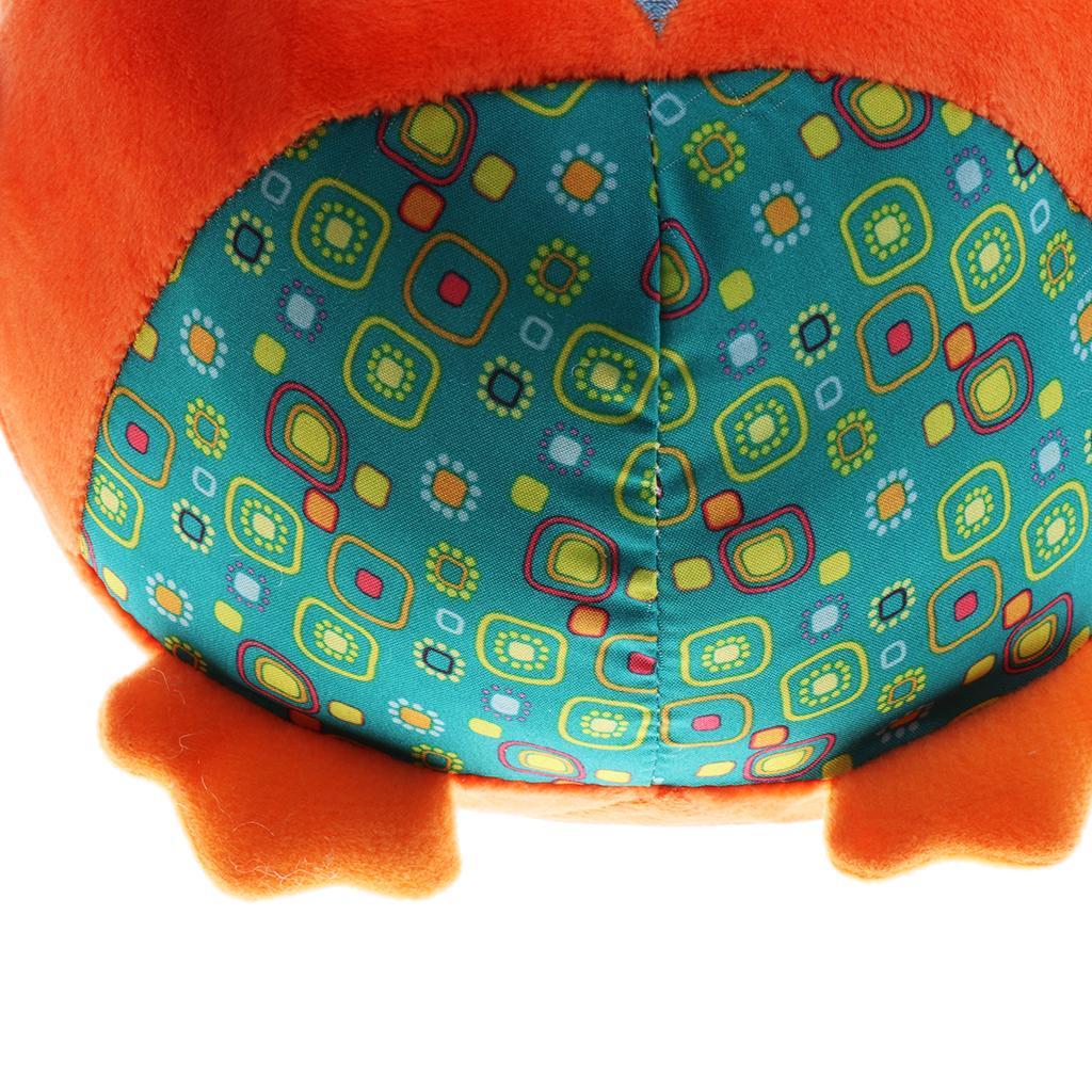 Baby Kids Wrist Hand Bell Rattle Plush Stuffed Educational Toy Owl