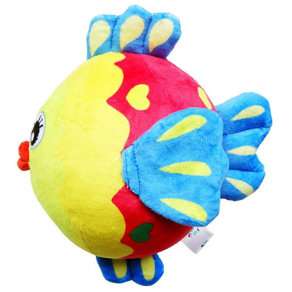 Baby Kids Wrist Hand Bell Rattle Plush Stuffed Educational Toy Fish
