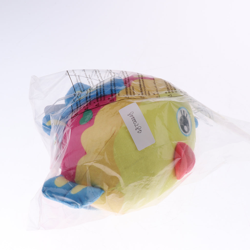 Baby Kids Wrist Hand Bell Rattle Plush Stuffed Educational Toy Fish