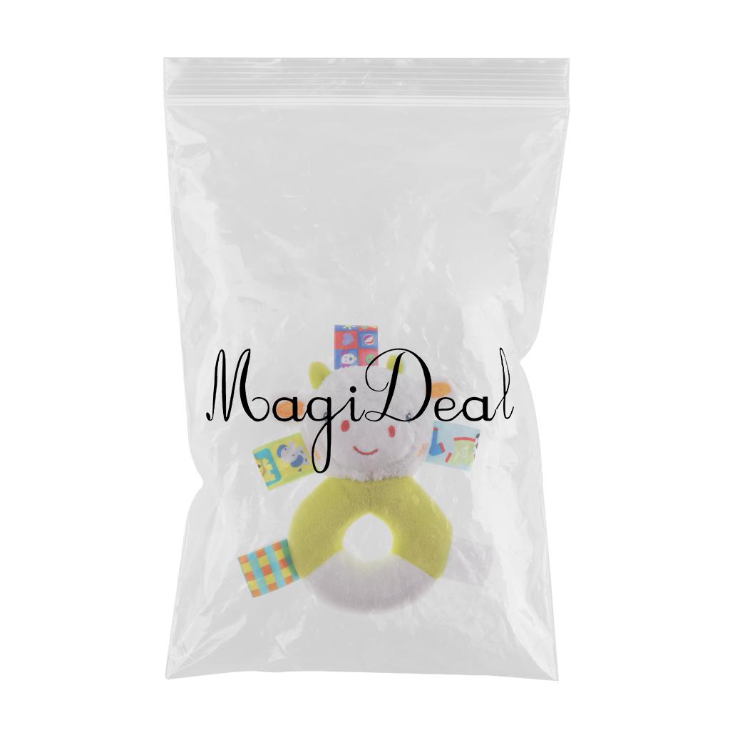 Baby Wrist Hand Bell Rattle Soft Plush Stuffed Educational Toy Sheep