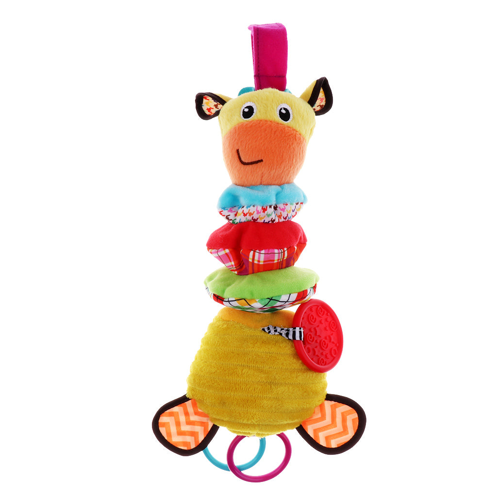 Musical Sound Hanging Baby Rattles Bed Car Hang Toy Giraffe