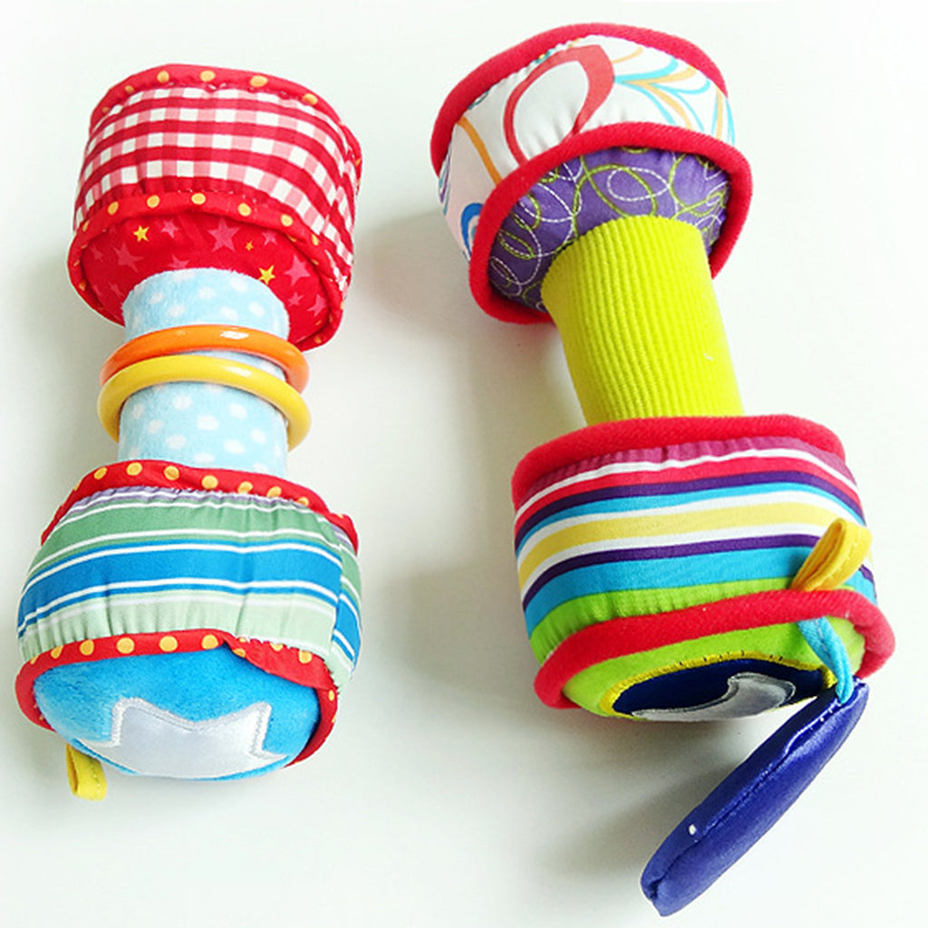 Musical Sound Hanging Baby Rattles Bed Car Hang Toy Dumbbell