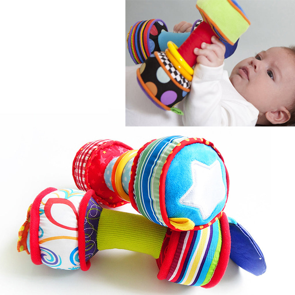 Musical Sound Hanging Baby Rattles Bed Car Hang Toy Dumbbell
