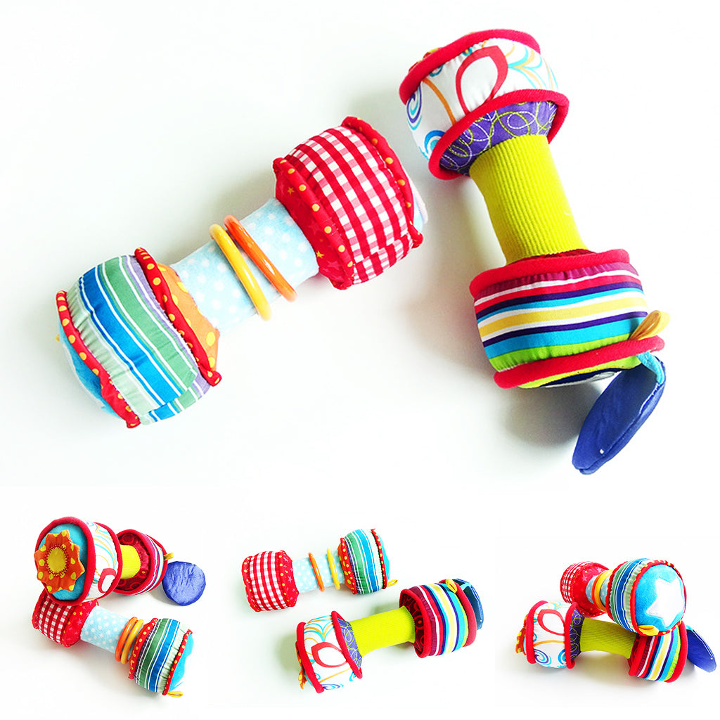 Musical Sound Hanging Baby Rattles Bed Car Hang Toy Dumbbell