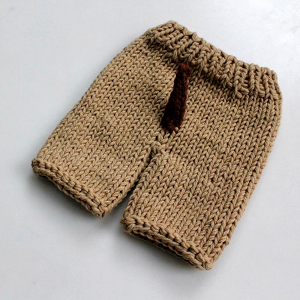 0-3Months Baby Boy Girl Crochet Cute Puppy Hat Outfits Photo Photography Prop