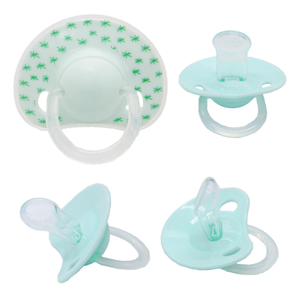 Flat Thumb Baby Orthodontic Pacifier Silicone Teat Nipple Soother Green