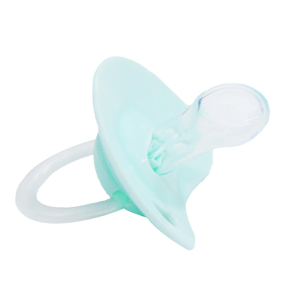 Flat Thumb Baby Orthodontic Pacifier Silicone Teat Nipple Soother Green