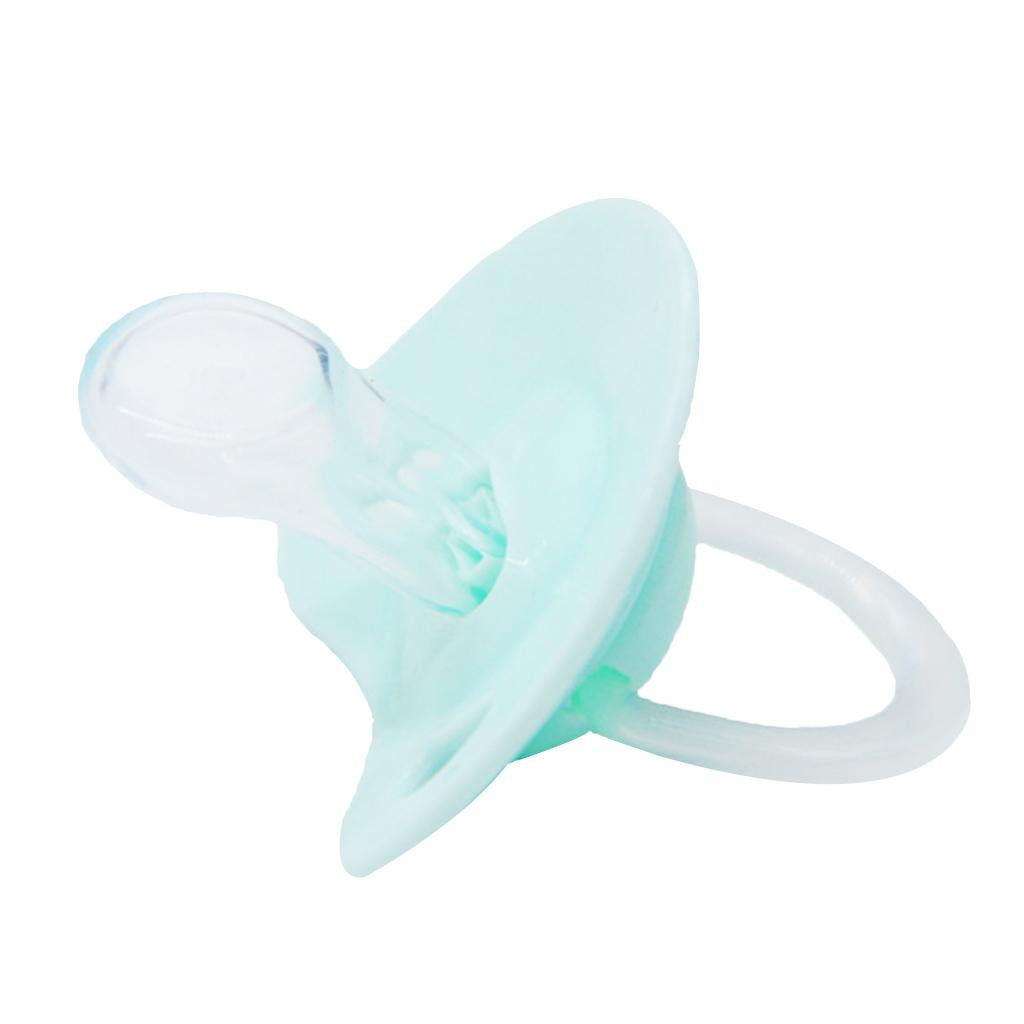 Flat Thumb Baby Orthodontic Pacifier Silicone Teat Nipple Soother Green