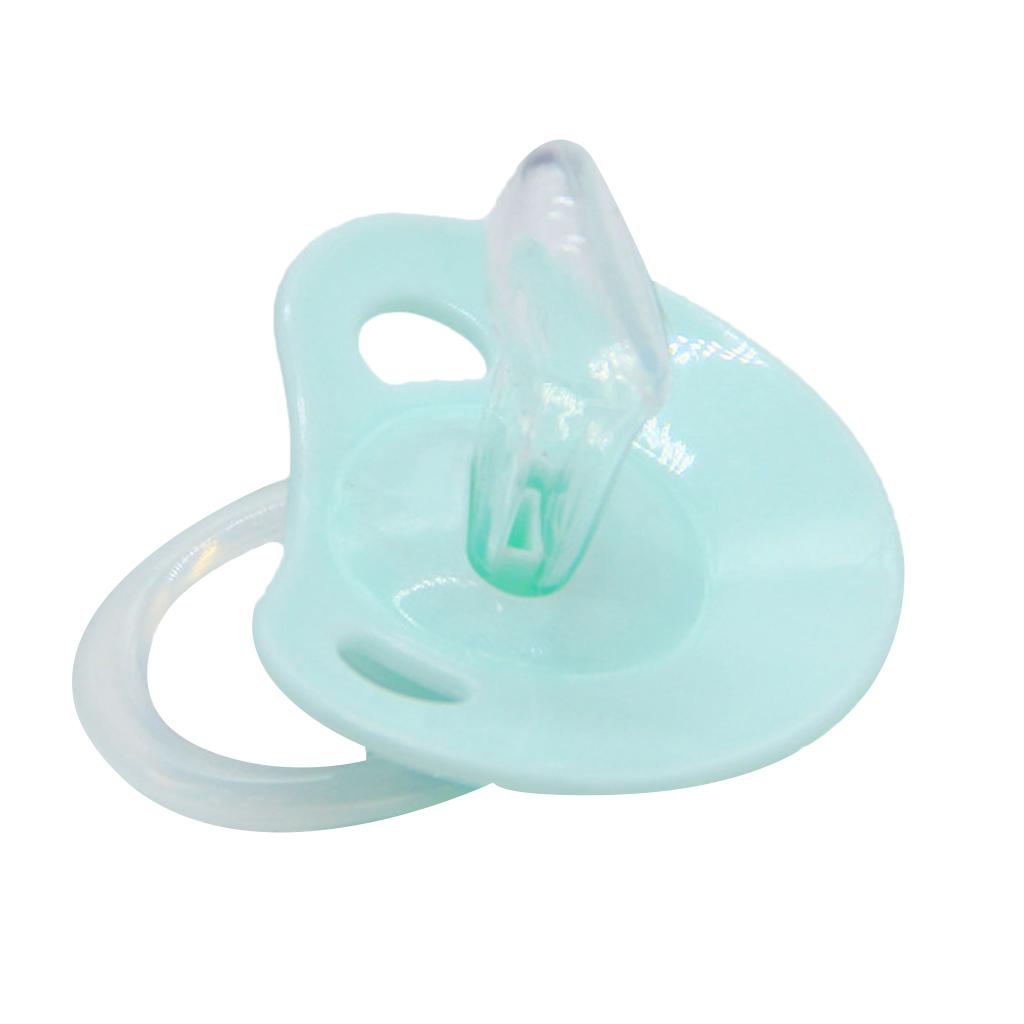 Flat Thumb Baby Orthodontic Pacifier Silicone Teat Nipple Soother Green