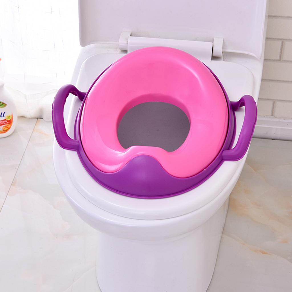 Kids Comfortable Soft Padded Cover Toilet Seat Training Toddler Pink