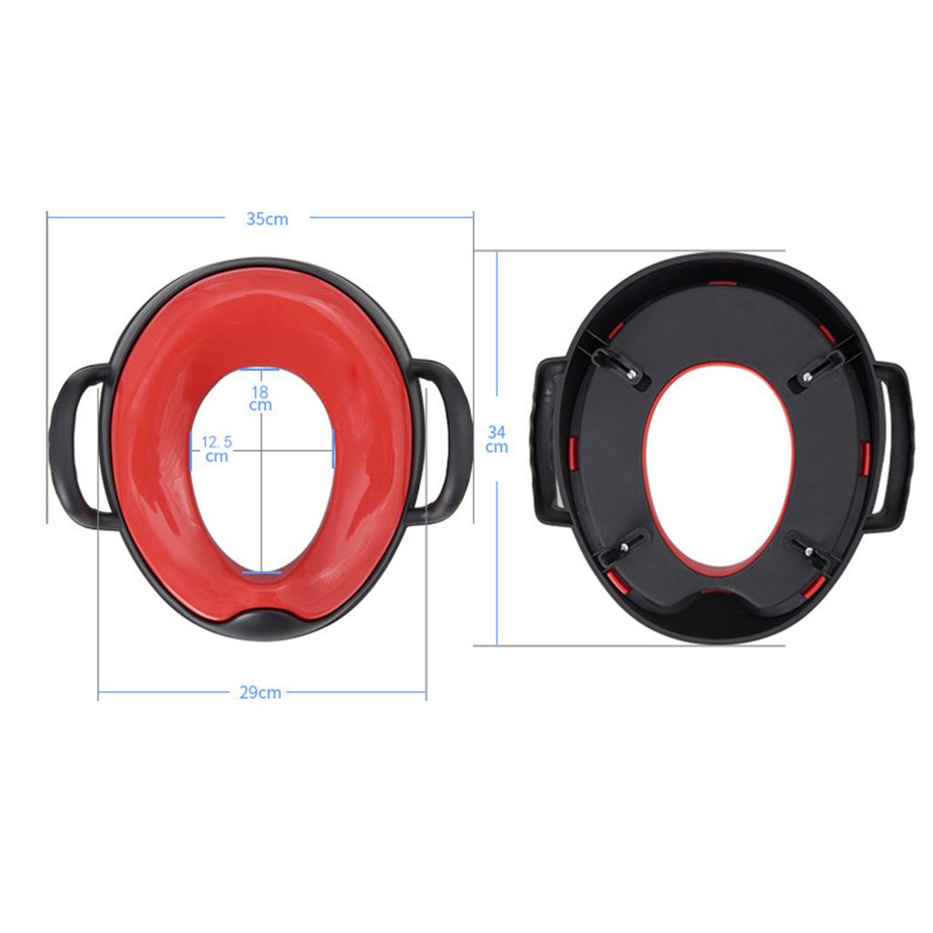 Kids Comfortable Soft Padded Cover Toilet Seat Training Toddler Red