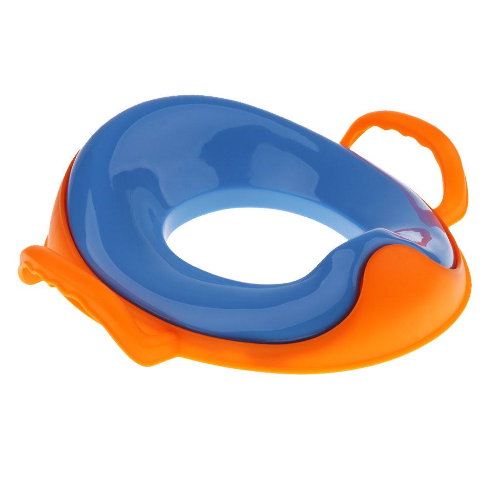 Kids Comfortable Soft Padded Cover Toilet Seat Training Toddler Blue