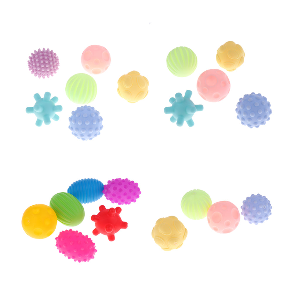 Soft Textured Sensory Balls for Baby Toddlers 6 Pcs-1
