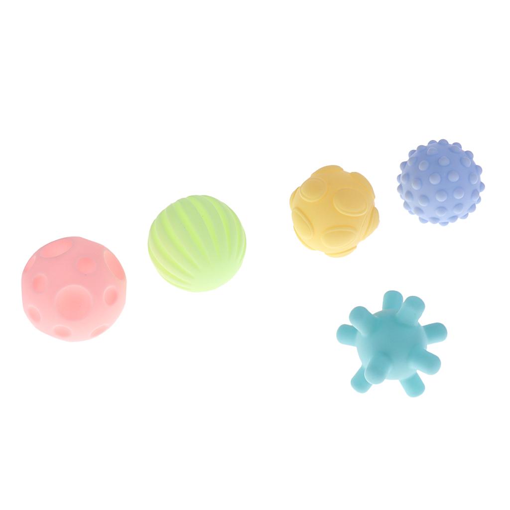 Soft Textured Sensory Balls for Baby Toddlers 5 Pcs