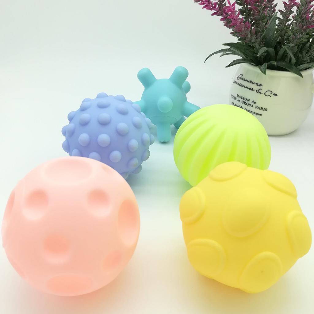 Soft Textured Sensory Balls for Baby Toddlers 5 Pcs
