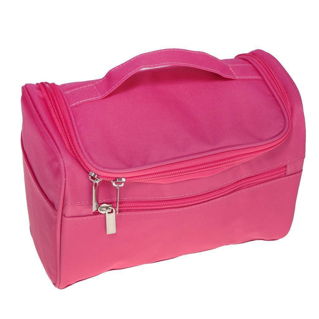 Big Capacity Toiletry Bag Makeup Cosmetic Storage Bag RoseRed