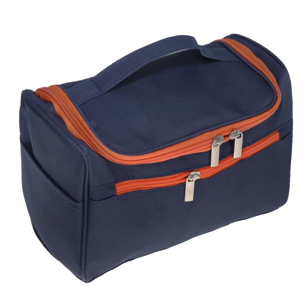 Big Capacity Toiletry Bag Makeup Cosmetic Storage Bag Navy Blue