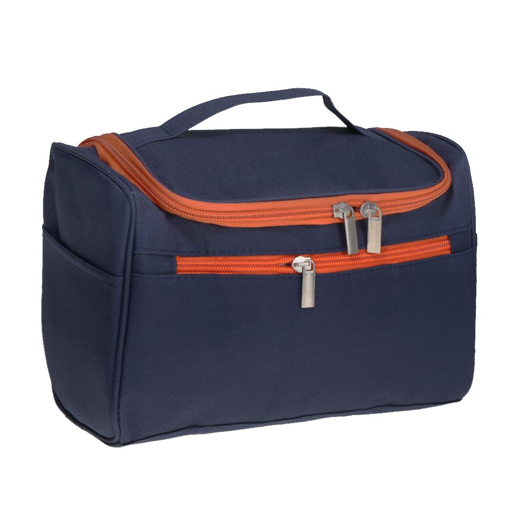 Big Capacity Toiletry Bag Makeup Cosmetic Storage Bag Navy Blue