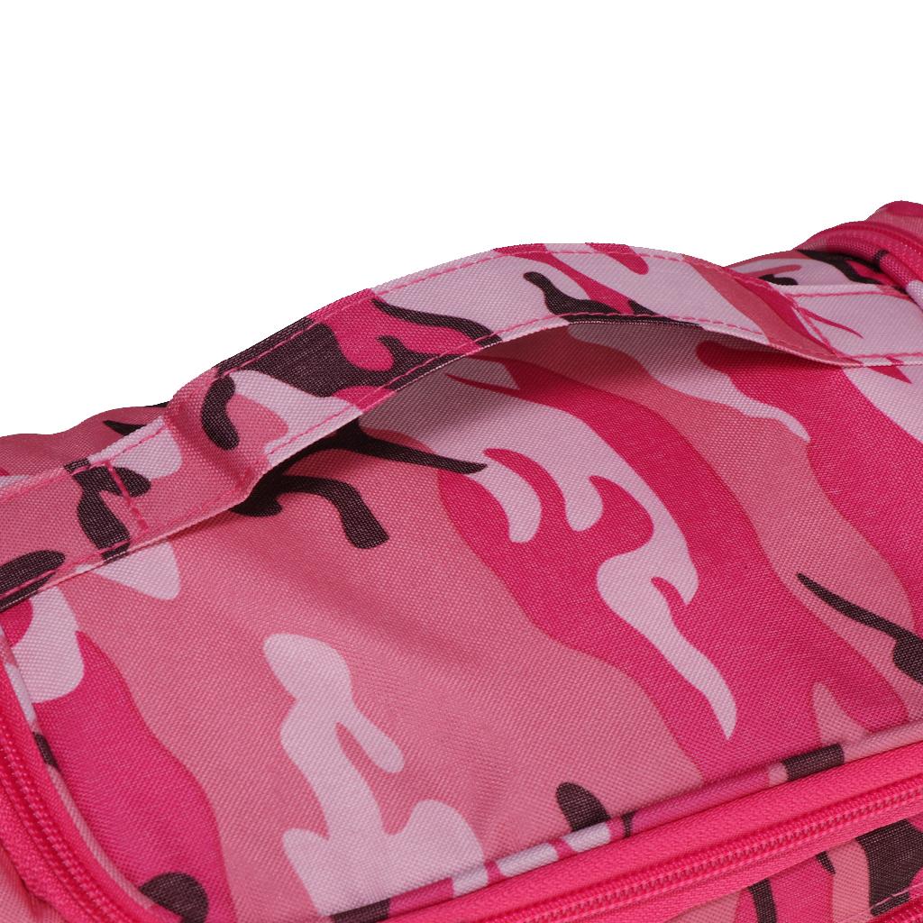 Big Capacity Toiletry Bag Makeup Cosmetic Storage Bag Camouflage RoseRed