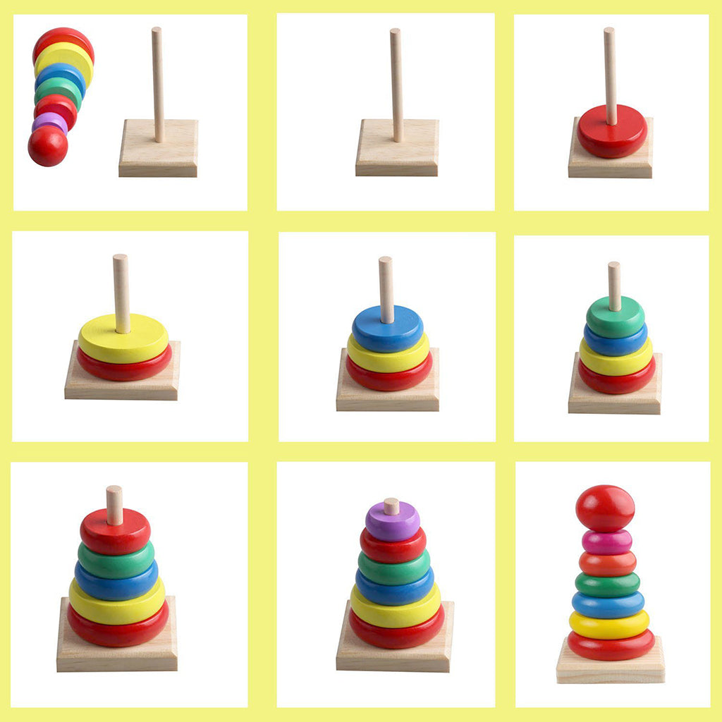 Wooden Childrens Musical Instrument Toy Percussion Sound 4Pcs