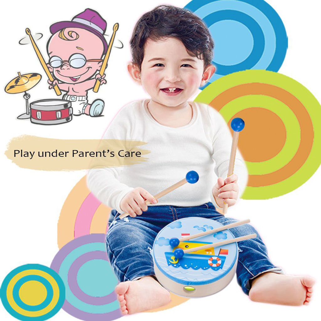 Wooden Childrens Musical Instrument Toy Percussion Sound 8Pcs