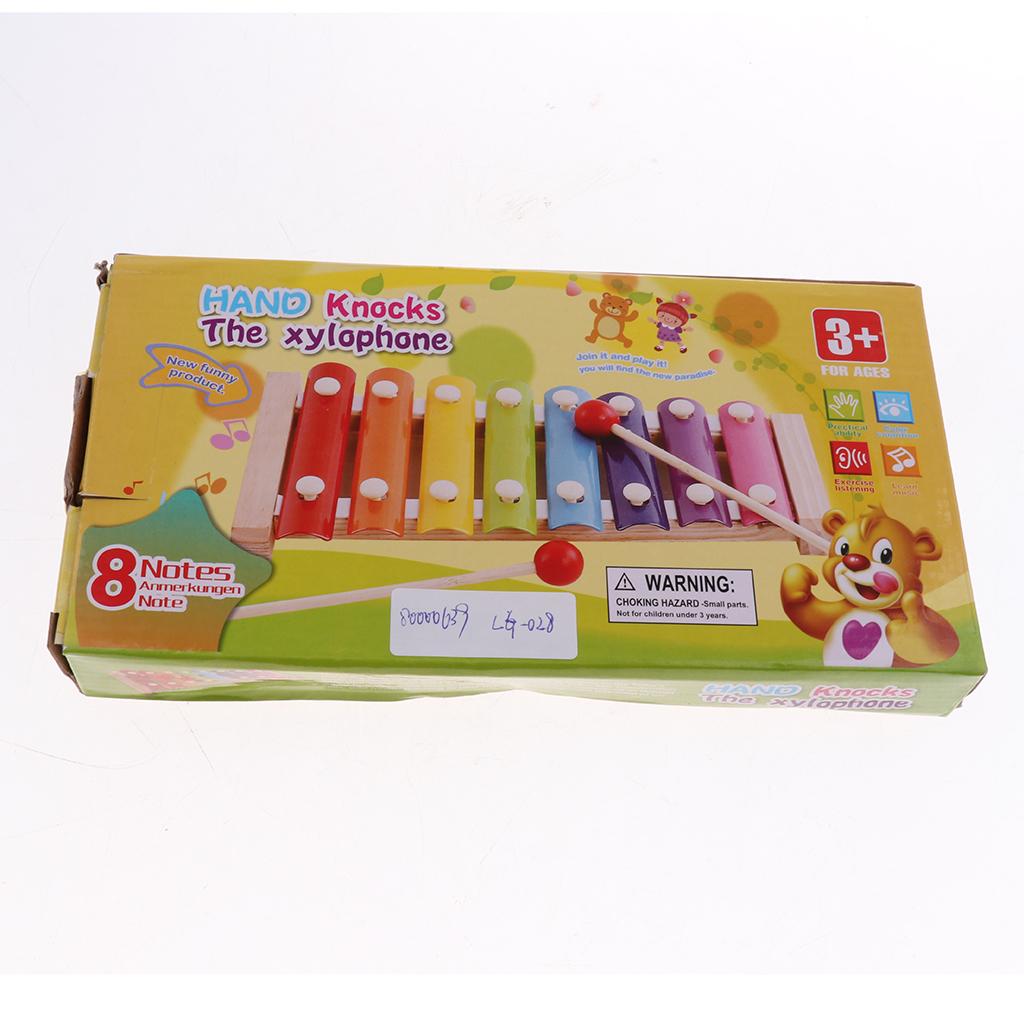 Baby Kid Educational 8 tone Xylophone Musical Toys Wooden Developmental Toys