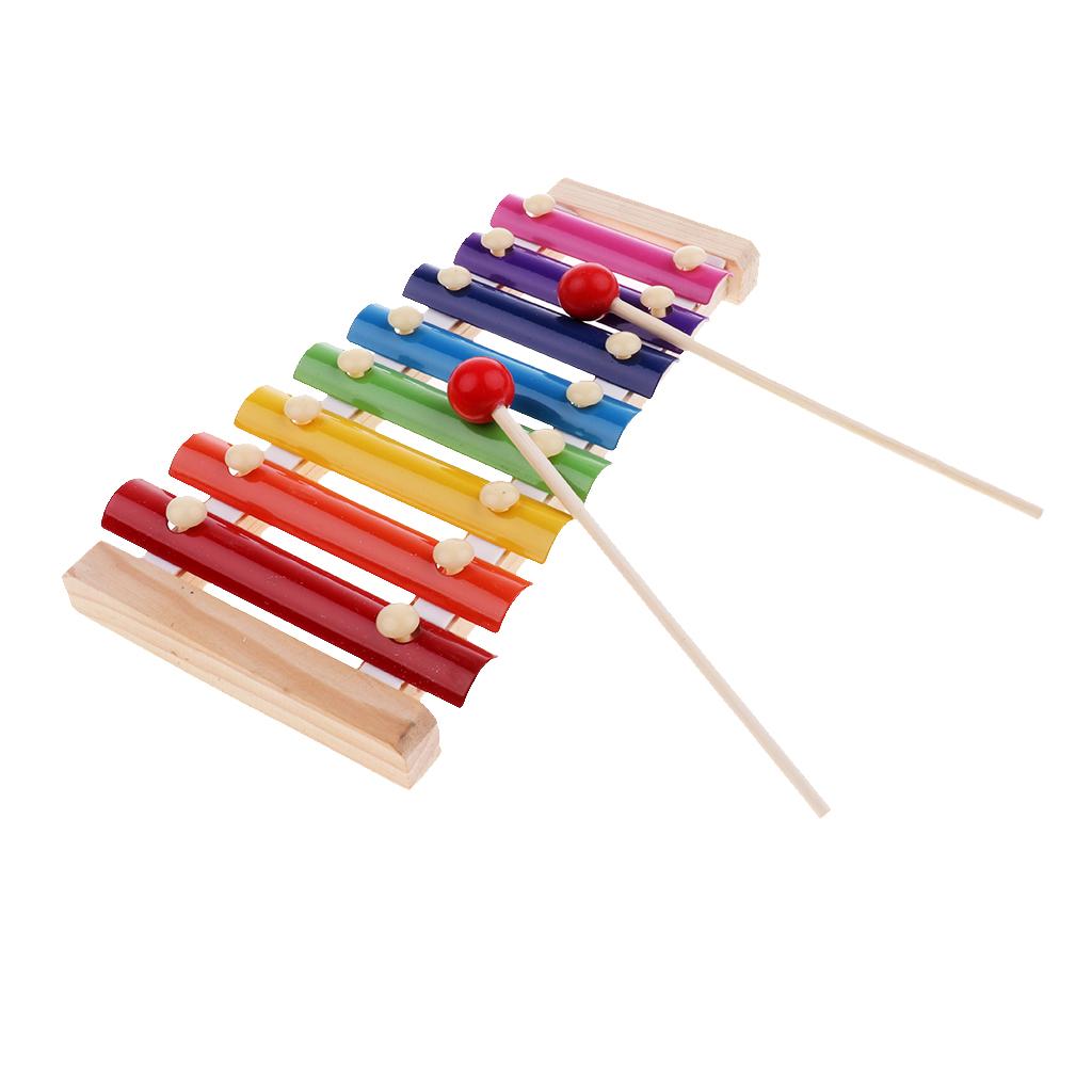 Baby Kid Educational 8 tone Xylophone Musical Toys Wooden Developmental Toys